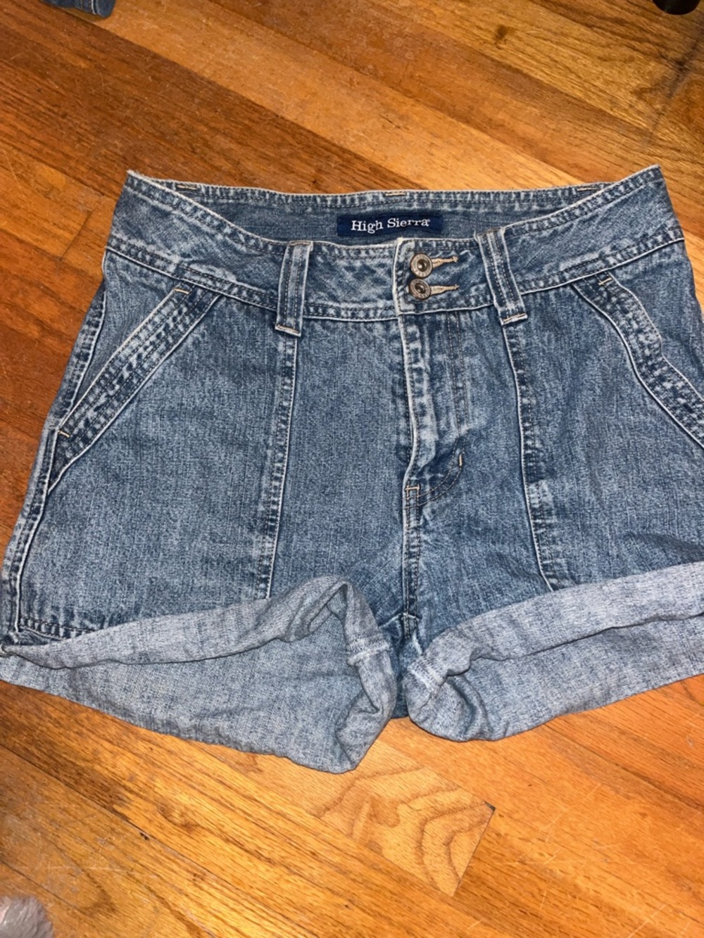 High Sierra Light Blue Denim Rolled-Hem Shorts